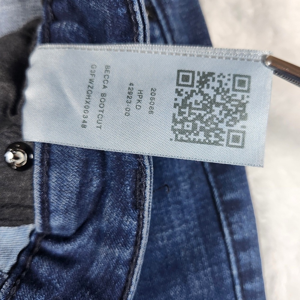 True Religion Becca Bootcut Jeans Womens 30 Blue Excellent Mid Rise Dark Wash - Picture 14 of 15